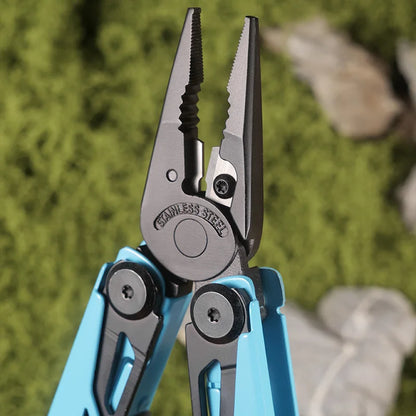 DAKOYU DKShadow Multitool Camping Pliers with Emergency Whistle -8 Color Compact Outdoor Tool, Suitable for Hiking and Camping