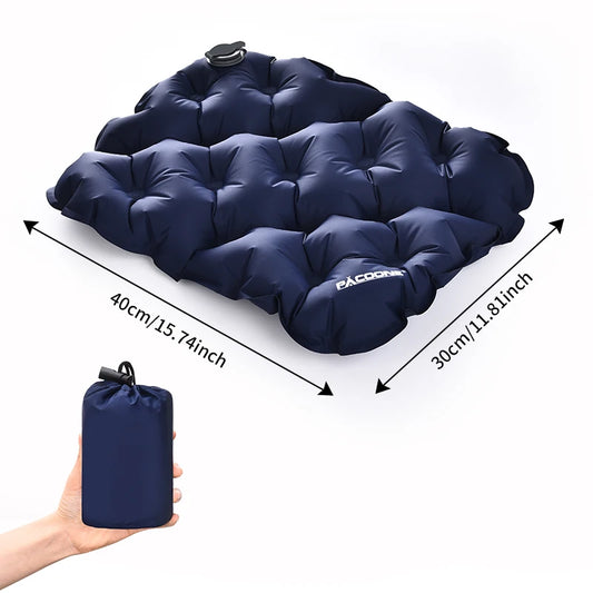 40x30cm Air Cushion Pillows Outdoor Camping Sleep Cushion Folding Inflatable Pillows Chair Cushion Seat Pads With Storage Bag