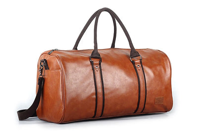 Leather Handbag Gym Bag Fitness Travel Shoe Pocket Luggage Outdoor Shoulder Crossbody Duffle Side Sac De Sports Bag For Men