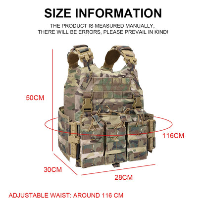 New Tatctical Hunting Vest Combat Carrier Molle Magazine Pouch Quick Release Comfort Lightweight Utility Cummerbund Paintball