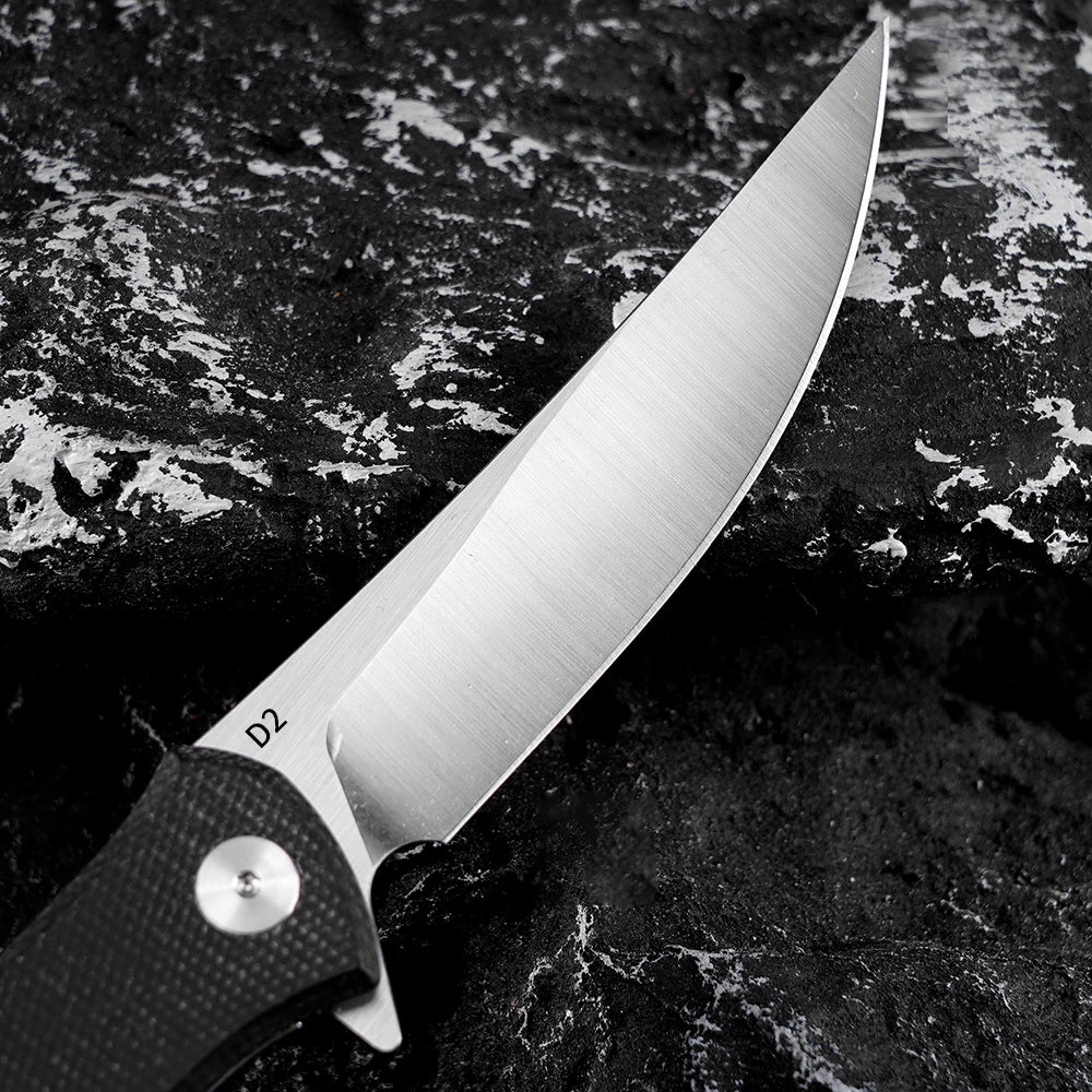 FREETIGER 2025 New Pocket Knife D2 Blade Micarta Folding Knife for Outdoor Camping Tactical Hunting Survival Knives EDC Tools