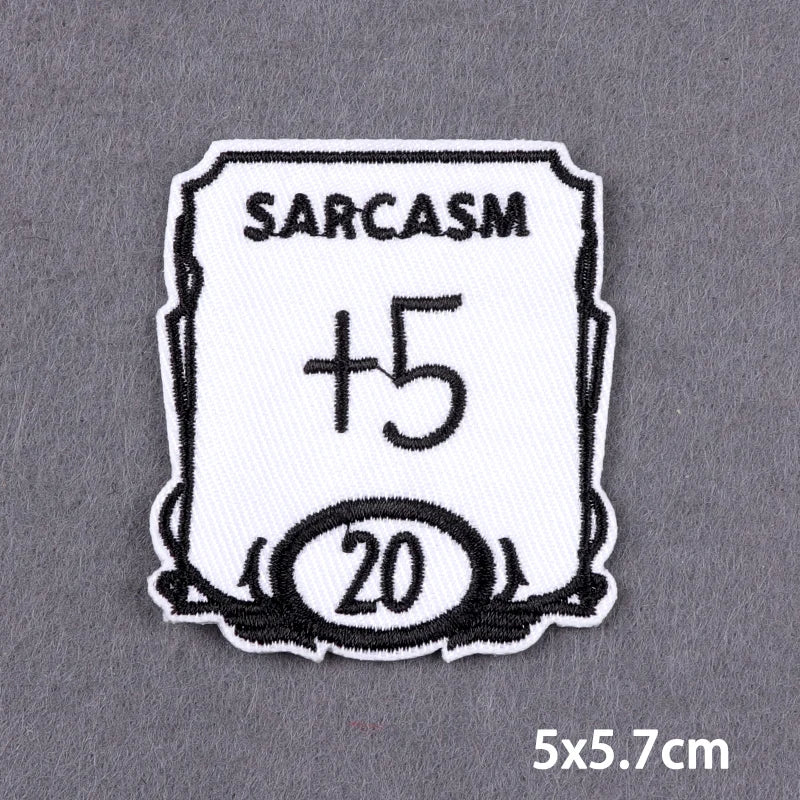 Indicative Slogan Patch Iron/Sew On Patches For Clothing Thermoadhesive Patches Embroidery/Fusible Patch Stay Weird Applique DIY