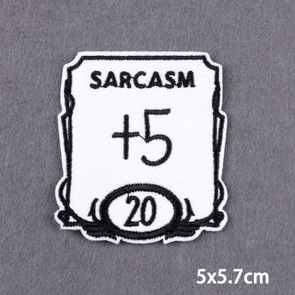 Indicative Slogan Patch Iron/Sew On Patches For Clothing Thermoadhesive Patches Embroidery/Fusible Patch Stay Weird Applique DIY