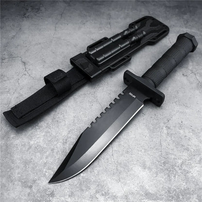 Survival Fixed Blade Knife Sharp 5Cr13Mov Blade with  Sheath Camping Portable Outdoor Utility Knife EDC Tactical Hunting Tool