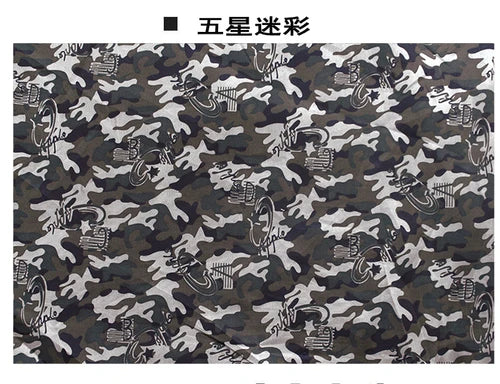 Camouflage Fabric By The Meter for Clothing Coats Pants Sewing Printed Outdoor Cloth Medium-thick Summer Diy Textile Blue-green