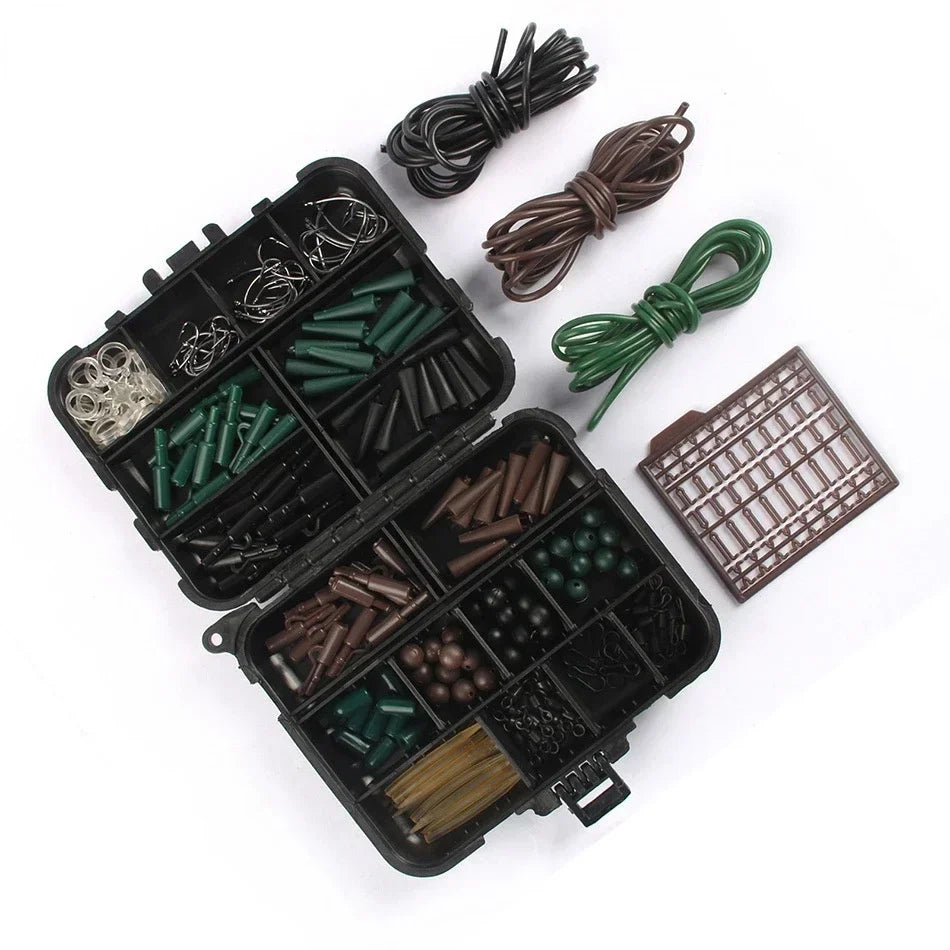 Articulos De Pesca Carp Fishing Tackle Kit Anti Tangle Sleeves Hook Stop Beads Swivels All for Fishing Goods Accessories