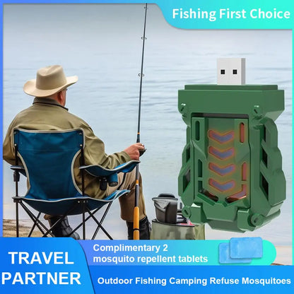 Portable USB Rechargeable Mosquito Repeller For Home,Wireless Adjustable Modes Indoor/Outdoor Cordless Bug Zapper V9H6