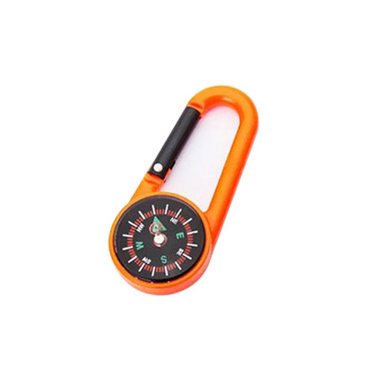 Mini Lightweight Compass, Portable Carabiner Keychain Compasses, Outdoor Camping Tool, Mountaineering Tourism Survival Equipment