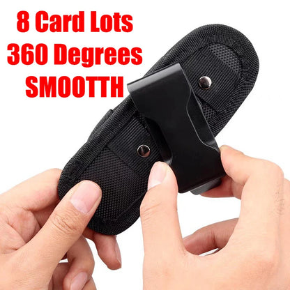 Tactical Flashlight Pouch Belt Torch Bag