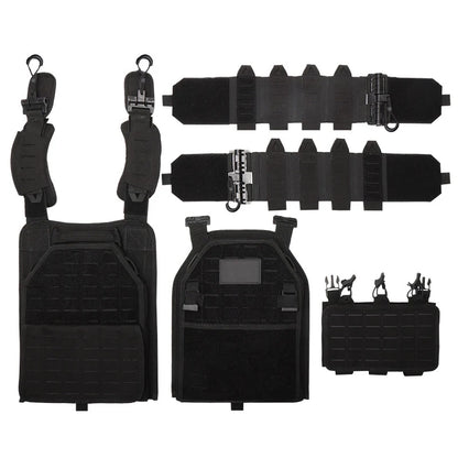 YAKEDA Tactical Vest 6094 Fast detachable light laser cut outdoor hunting black gear carry vest of high quality