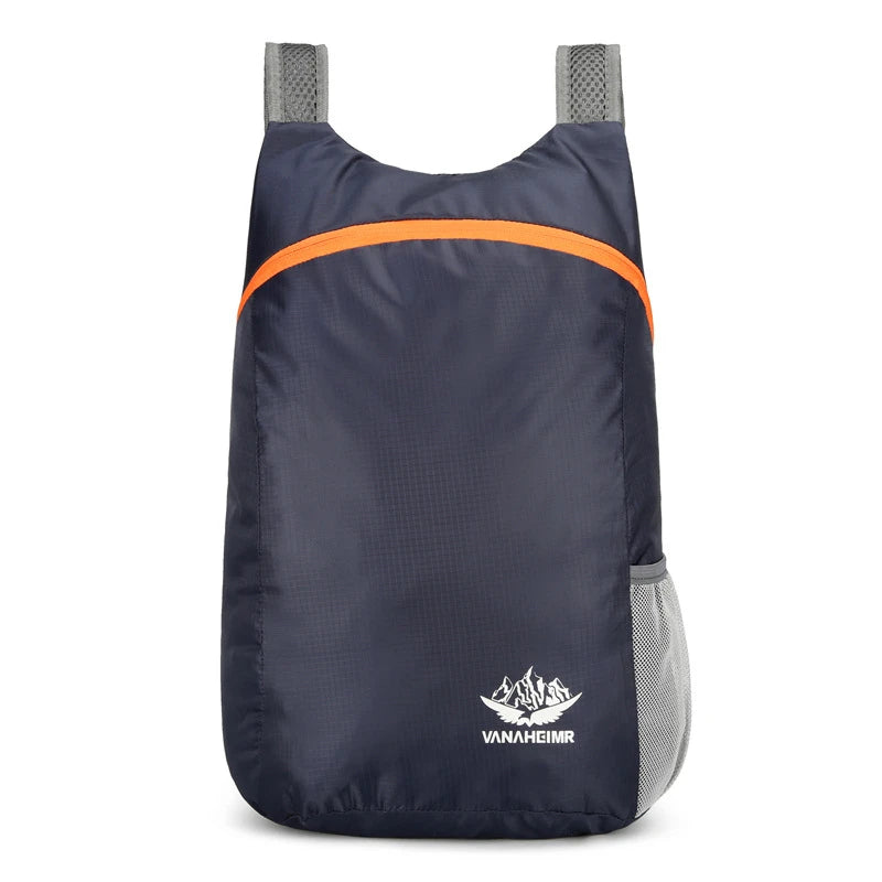 New Foldable Fitness Bag Lightweight Outdoor Cover Waterproof Wide Shoulder Strap Nylon Fabric Multi Color Backpack