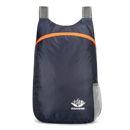 New Foldable Fitness Bag Lightweight Outdoor Cover Waterproof Wide Shoulder Strap Nylon Fabric Multi Color Backpack