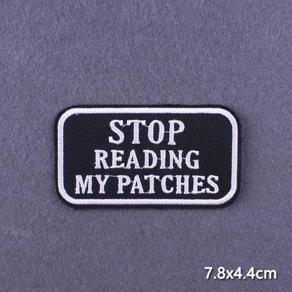 Indicative Slogan Patch Iron/Sew On Patches For Clothing Thermoadhesive Patches Embroidery/Fusible Patch Stay Weird Applique DIY