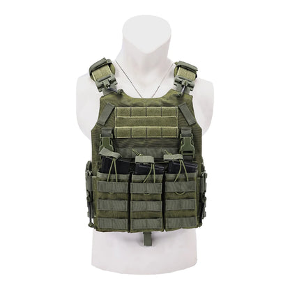 New Tatctical Hunting Vest Combat Carrier Molle Magazine Pouch Quick Release Comfort Lightweight Utility Cummerbund Paintball