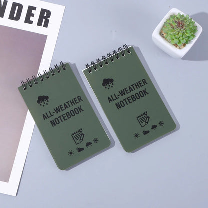 1pc Waterproof Pocket Notebook Tactical Mini Memo Pad With Lined Pages Spiral Notebook Mini Memo Pad Note Pads Office Supplies