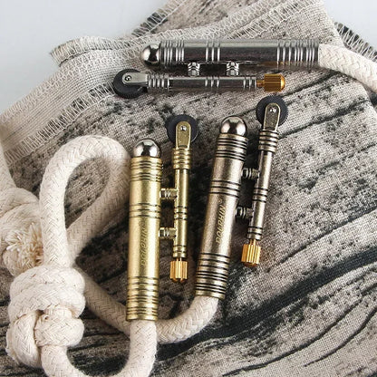 New Metal Windproof Match Rope Kerosene Lighter Outdoor Camping Survival Retro Vintage Tinder Smoking Accessories Gadgets.