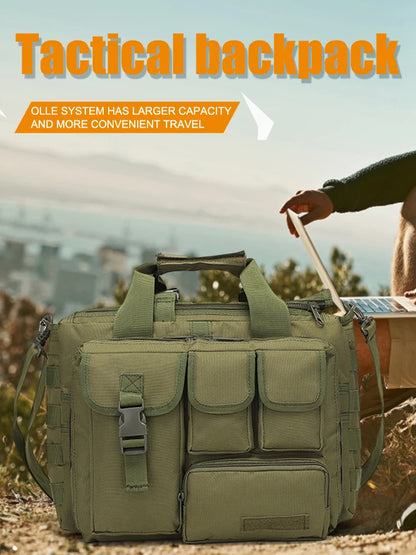 Tactical Messenger Bag Mult-Pockets Military Sling Shoulder Bag Multi-functional MOLLE for Hunting Climbing Cycling