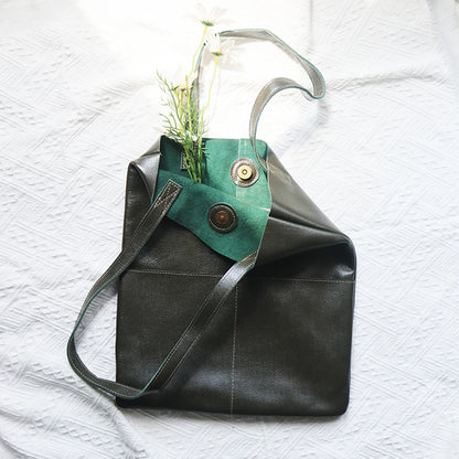 Luxury Design Genuine Leather Custom Initials Tote Bag Cowhide Daily Fashion Woman Shoulder Bag Large Capacity Business Handbag