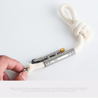 New Metal Windproof Match Rope Kerosene Lighter Outdoor Camping Survival Retro Vintage Tinder Smoking Accessories Gadgets.