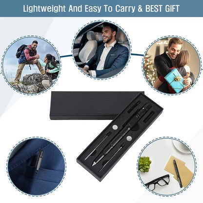 Military Tactical Pen, 6-in-1 Self Defense Pen LED Flash light