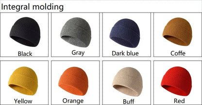 Integrated Seamless knitted Hat Winter Fabric Hat For Adult Unisex Skullies & Beanies
