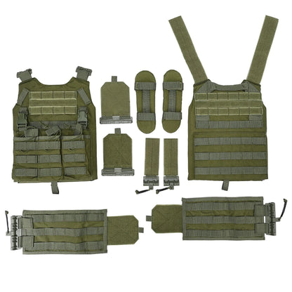 New Tatctical Hunting Vest Combat Carrier Molle Magazine Pouch Quick Release Comfort Lightweight Utility Cummerbund Paintball