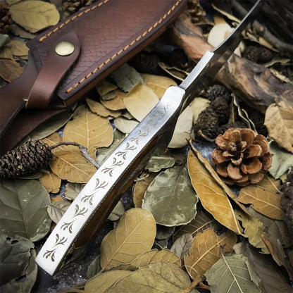 Heavy Duty Saudi Arabia Fixed Blade Knife Military Tactical Knife D2 Steel Blade Sandalwood Handle Outdoor Camping Hunting Tool