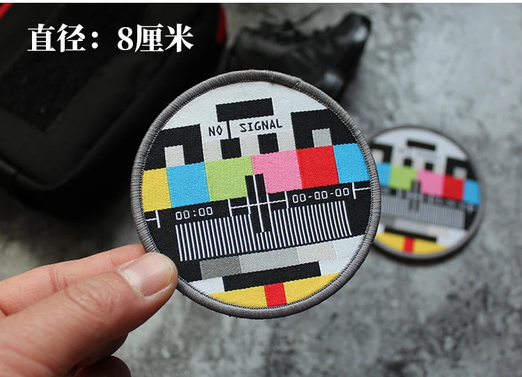3D Embroidery Creative  Gold Coins and Stereo Eagles Armband  No Signal Woven With Hook Loop For Backpack Clothing Custom Patch