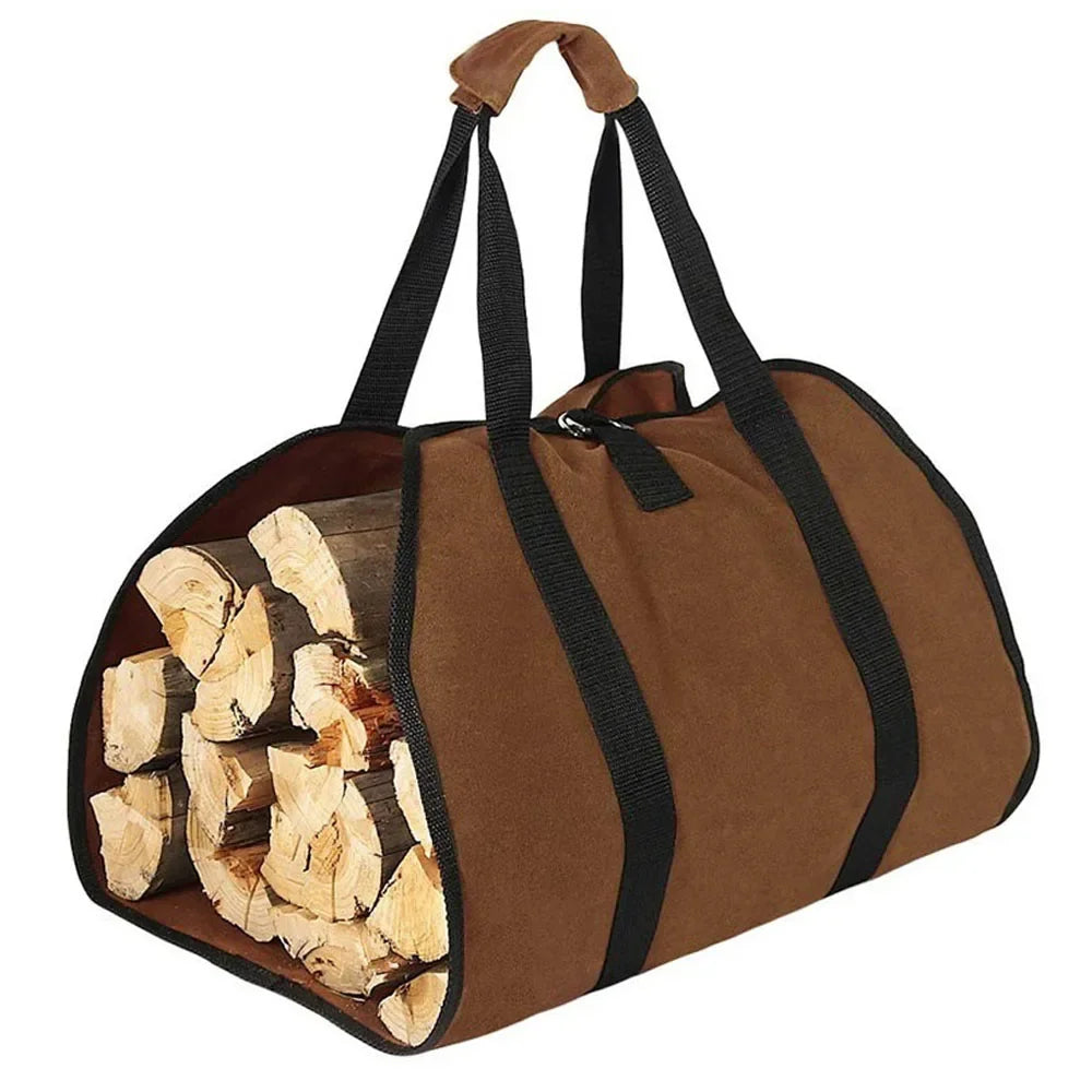 Tote Firewood Storage Bag Supplies Supersized Canvas Firewood Carrier Log Carrying Bag Handbags Wood for Log Carrier Fireplace