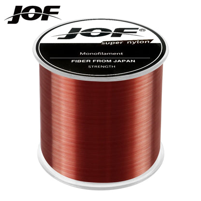 2024 Band New 500m Nylon Fishing Line Super Strong 4.4LB - 28.6LB 6 Colors Japan Monofilament Main Line Fishing Line Accessories