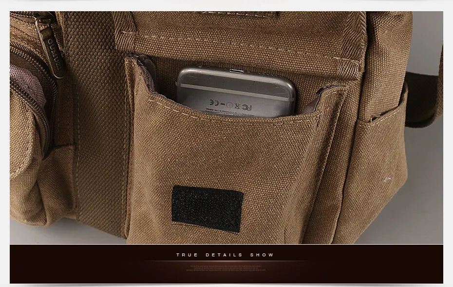 Men Canvas Shoulder Bags Casual Tote Travel Men's Crossbody Bag Luxury Messenger Bags Fashion High Quality Handbag men's sh