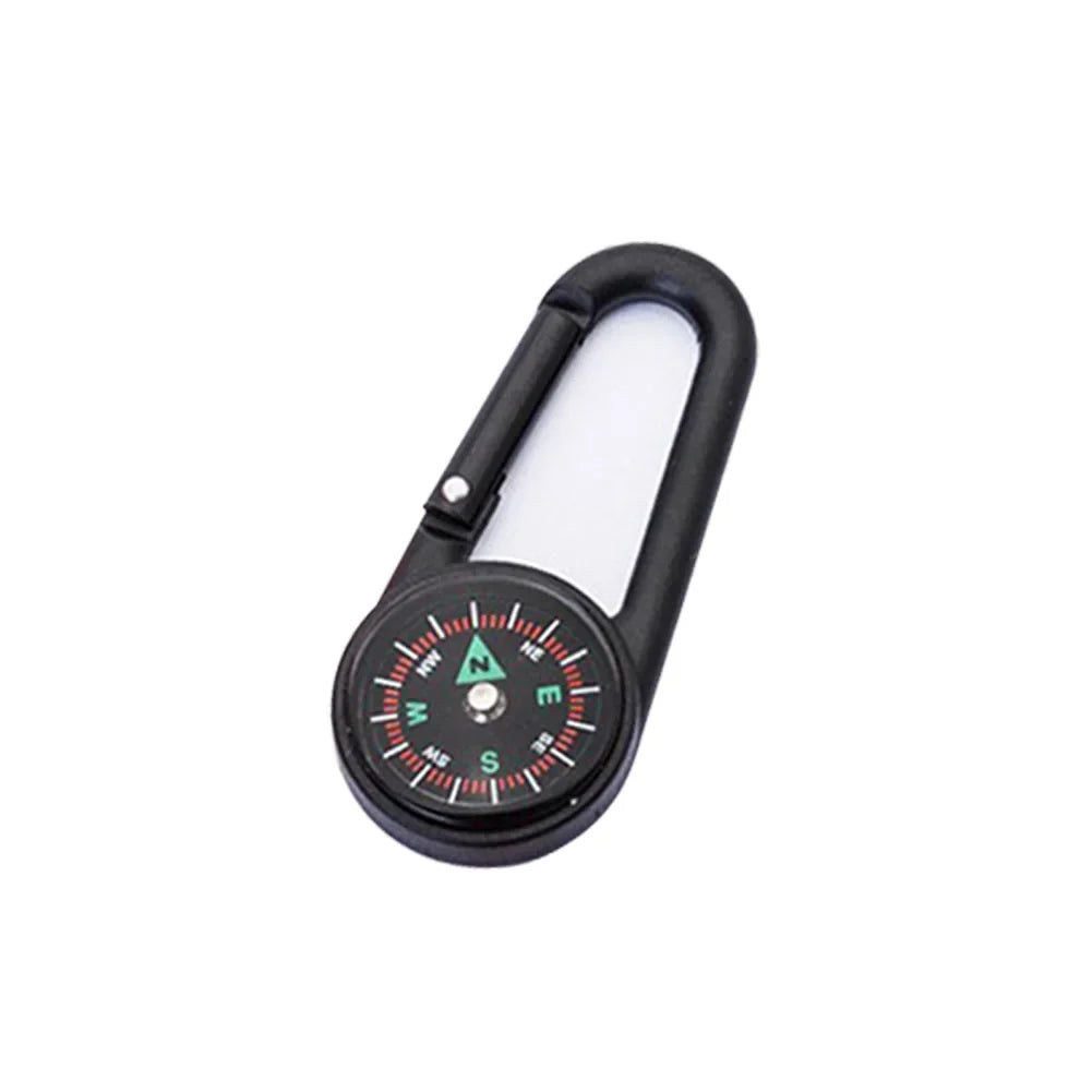 Mini Lightweight Compass, Portable Carabiner Keychain Compasses, Outdoor Camping Tool, Mountaineering Tourism Survival Equipment