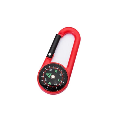 Mini Lightweight Compass, Portable Carabiner Keychain Compasses, Outdoor Camping Tool, Mountaineering Tourism Survival Equipment
