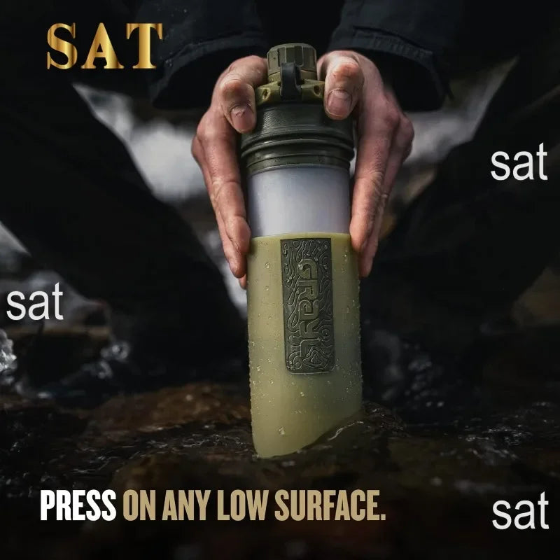 tt For GRAYL GeoPress 24 oz Water Purifier Bottle - Filter for Hiking, Camping, Survival, Travel (Olive Drab)
