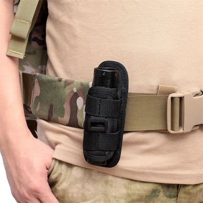 Tactical Flashlight Pouch Belt Torch Bag