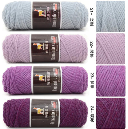 TPRPYN 1pc 100g Alpaca wool Soft Warm Knitting Worsted Alpaca Wool Crochet Yarn Thread Scarves Gloves Handcraft Pure Multic