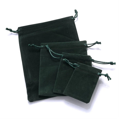 10Pcs/Lot Drawstring Velvet Sachet 5x7/7x9/10x12/13x18cm Pouches Small Size Jewelry Gift Display Packing Bags Can Customized