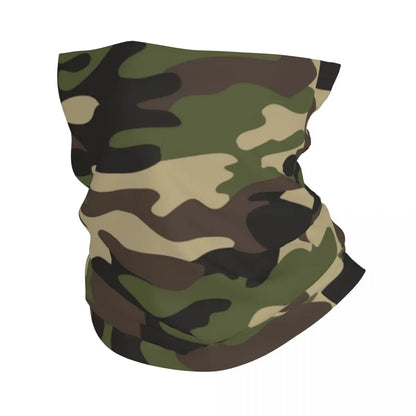 Custom Flecktarn Camo Bandana Neck Gaiter Windproof Face Scarf Cover Men Women Woodland Camouflage Headwear Tube Balaclava