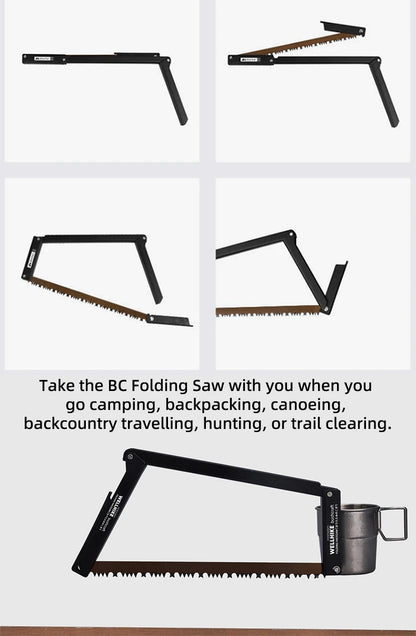 Wellhike Outdoor Folding Handsaw Multi-functional Portable Handsaw Camping Quick Steel Bar Wilderness Wood Cutting Tools