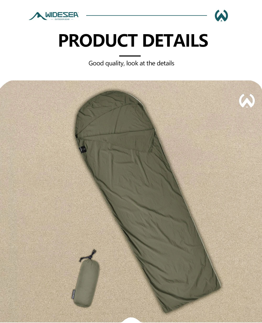 Outdoor Camping Sleeping Bag Liner Ultralight Mummy Sleeping Bag Backpack Liner Single Person Travel  Sleeping Bag