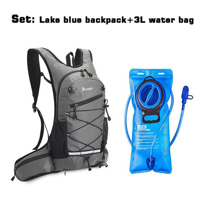 Outdoor Sports Water Bag Set 3Liters Inner Bladder Backpack Water Bag Rucksack Waterbag Knapsack with Suction Nozzle Water Pipe