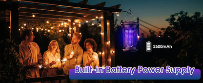 Solar Bug Zapper for Outdoor, USB Rechargeable Bug Zapper with 5.5W Solar Power, 4500V Mosquito Killer Lamp,Garden,Camping