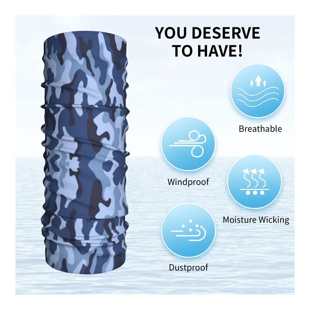 Custom Flecktarn Camo Bandana Neck Gaiter Windproof Face Scarf Cover Men Women Woodland Camouflage Headwear Tube Balaclava