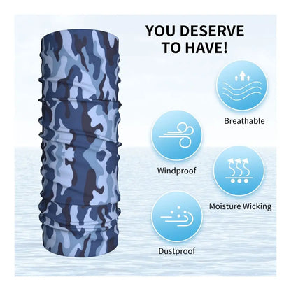 Custom Flecktarn Camo Bandana Neck Gaiter Windproof Face Scarf Cover Men Women Woodland Camouflage Headwear Tube Balaclava