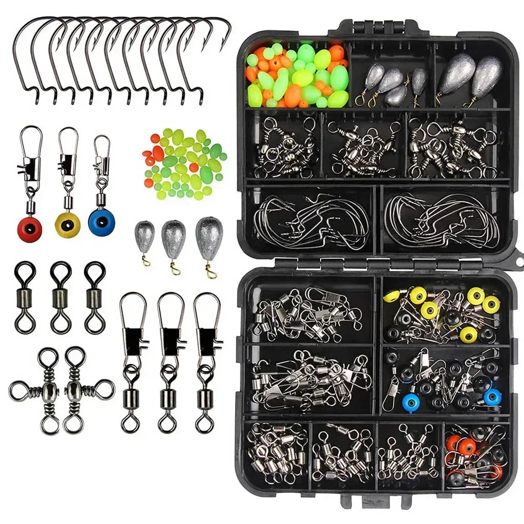 Articulos De Pesca Carp Fishing Tackle Kit Anti Tangle Sleeves Hook Stop Beads Swivels All for Fishing Goods Accessories