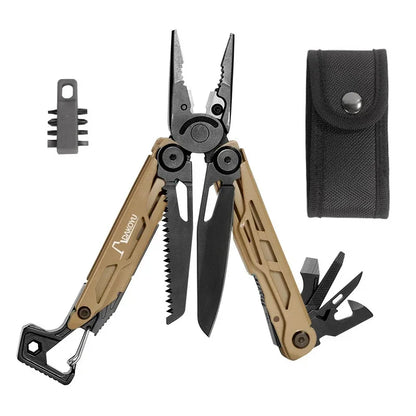 DAKOYU DKShadow Multitool Camping Pliers with Emergency Whistle -8 Color Compact Outdoor Tool, Suitable for Hiking and Camping