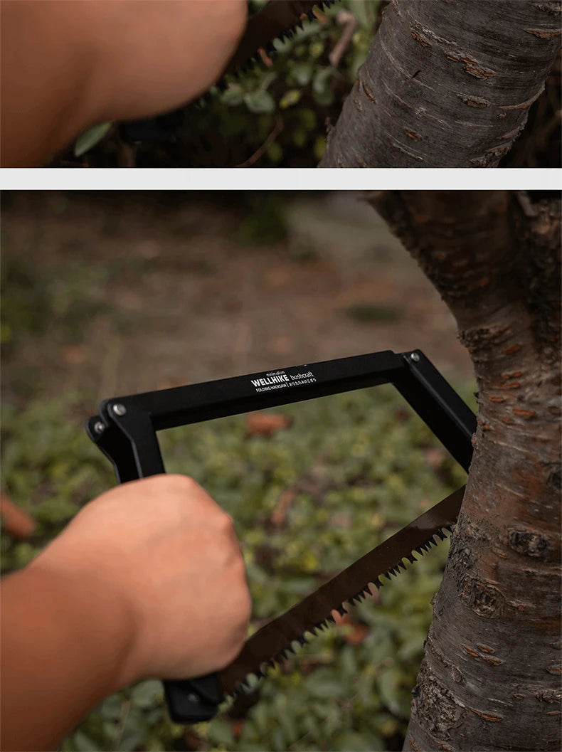 Wellhike Outdoor Folding Handsaw Multi-functional Portable Handsaw Camping Quick Steel Bar Wilderness Wood Cutting Tools