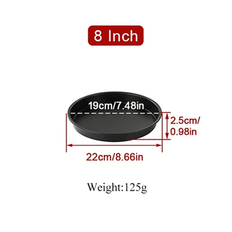 Non-Stick Air Fryer Accessories Universal Baking Pan Cake Barrel Pizza Tray Grill Rack for Cooking Roasting Frying Kitchen Tools