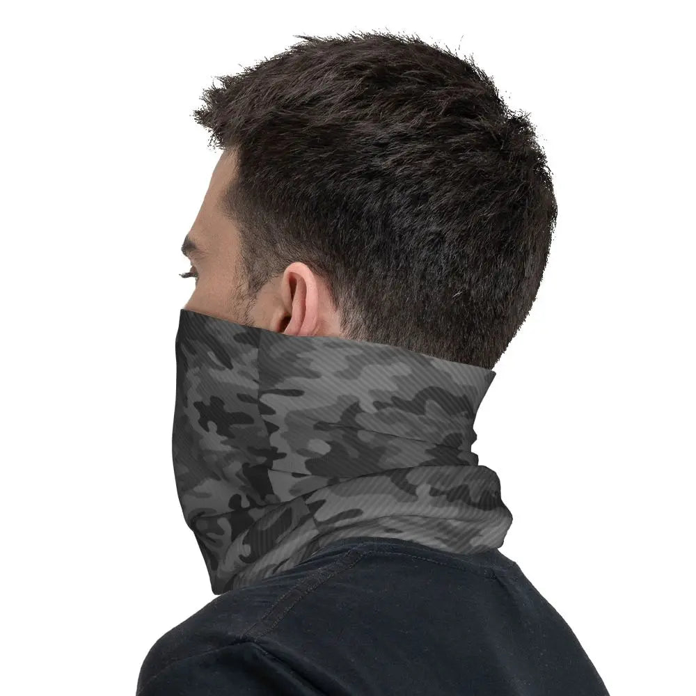 Custom Flecktarn Camo Bandana Neck Gaiter Windproof Face Scarf Cover Men Women Woodland Camouflage Headwear Tube Balaclava