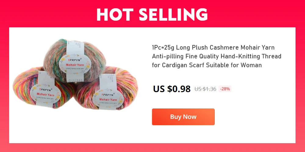 TPRPYN 1pc 100g Alpaca wool Soft Warm Knitting Worsted Alpaca Wool Crochet Yarn Thread Scarves Gloves Handcraft Pure Multic